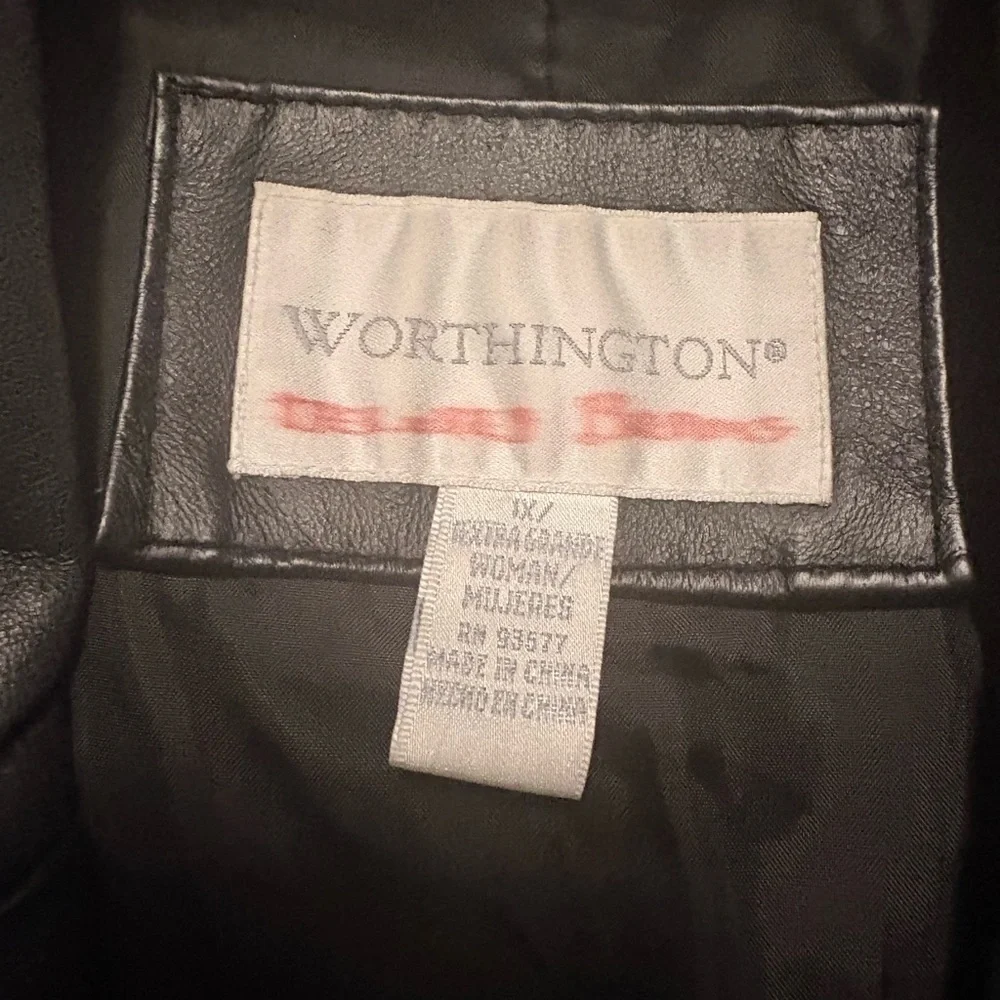 Worthington Genuine Leather jacket – Black | effortless‎ 90s quiet luxury